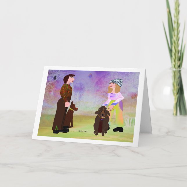 Dog liebt LeeMarie's kreatives Design Karte (Vorderseite)