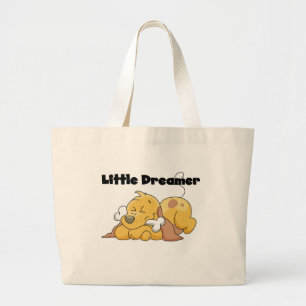 Dog Little Dreamer T - Shirt und Geschenke Jumbo Stoffbeutel