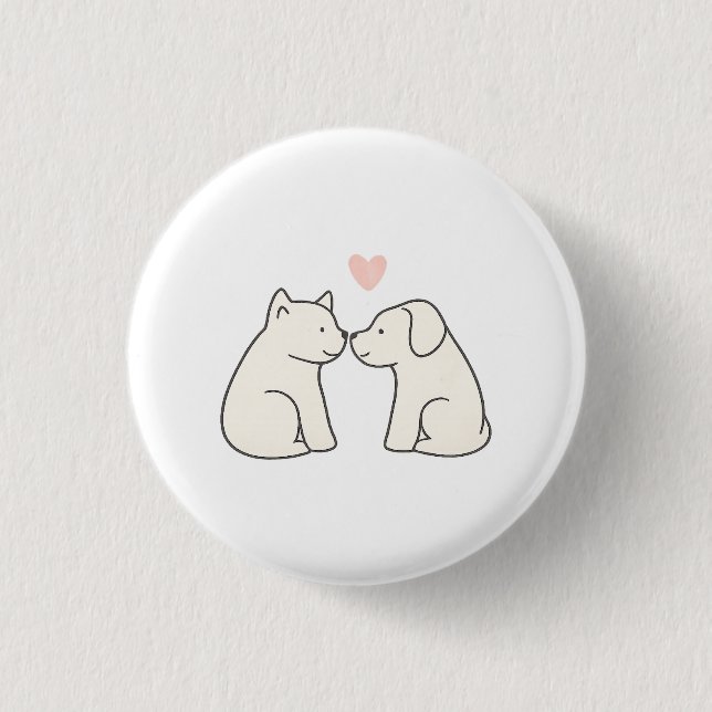 Dog Love Button (Vorderseite)