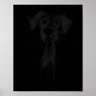 Dog Lover Abstrakt Scribble Art Niedlich Puppy Pup Poster