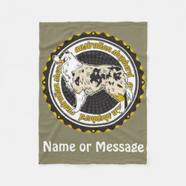 Dog Lover Australian Shepherd Individuelle Name Fleecedecke