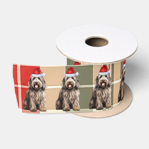 Dog Lover Bergamasco Rotes Grün Karierte Weihnacht Satinband