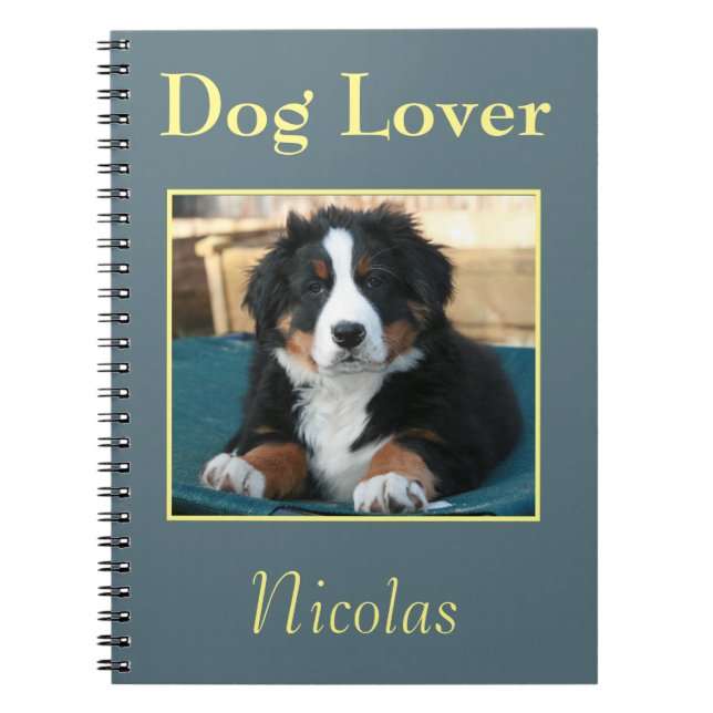 Dog Lover Bernese Notizblock (Vorderseite)