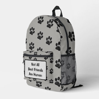 Dog Lover Best Friends Puppy Paw Print Bedruckter Rucksack