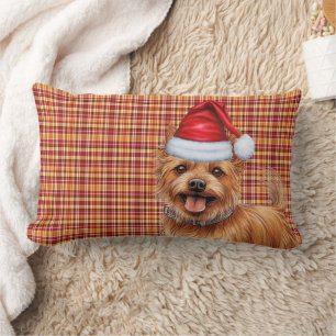 Dog Lover Christmas Australian Terrier Kariert Lendenkissen