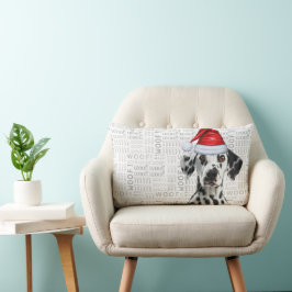 Dog Lover Christmas Cute Dalmatian Holiday Lendenkissen