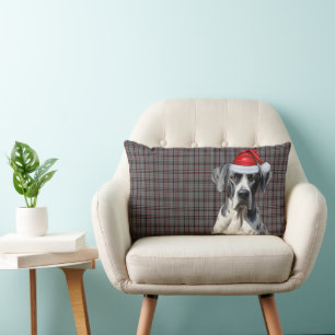 Dog Lover Christmas Great Dane Holiday Kariert Lendenkissen