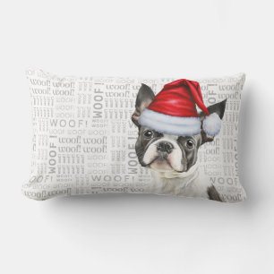 Dog Lover Christmas Niedlich Boston Terrier Holida Lendenkissen