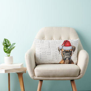 Dog Lover Christmas Niedlich Boxer Holiday Lendenkissen