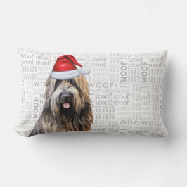 Dog Lover Christmas Niedlich Briard Shepherd Holid Lendenkissen