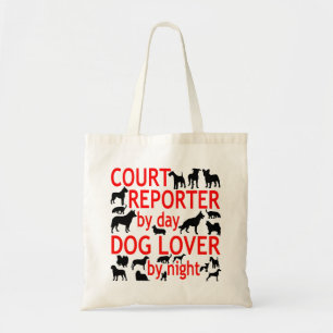 Dog Lover Court Reporter Tragetasche