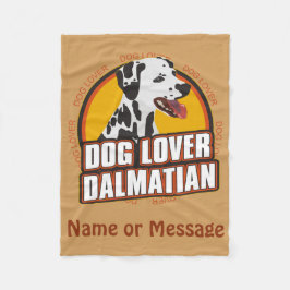 Dog Lover Dalmatiner Blanket anpassen Name Fleecedecke