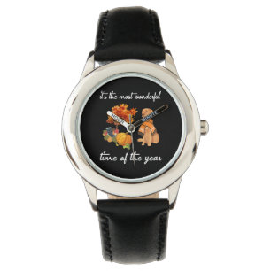 Dog Lover Es ist die wunderbarste Zeit des Jahres Armbanduhr