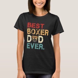 Dog Lover Geschenk Vintag Bester Dog Vater je Boxe T-Shirt