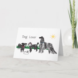 Dog Lover Gruß Karte