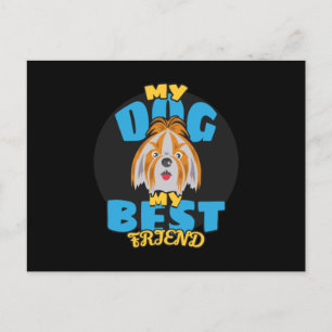 Dog Lover Hogs Süße Tier Cool Funny Gift Idee Postkarte