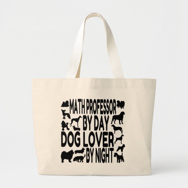 Dog Lover Mah Professor Jumbo Stoffbeutel (Vorne)