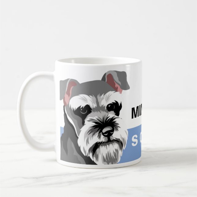 Dog Lover Miniature Schnauzer Kaffeetasse (Links)