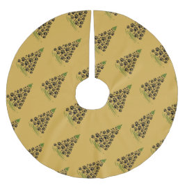 Dog Lover Paw Print Christmas Tree 6 Polyester Weihnachtsbaumdecke