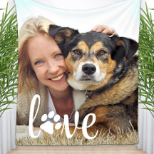 Dog Lover Personalisiert Pet Foto LIEBE Pfosten dr