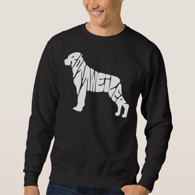 Dog Lover Rottweiler Sweatshirt (Vorderseite)