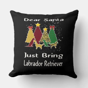 Dog Lover Sehr geehrte Santa Just bringen Labrador Kissen