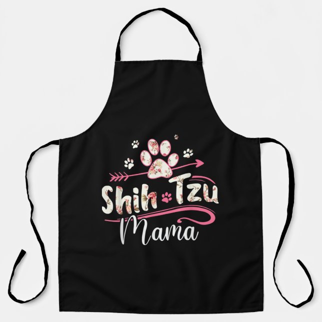 Dog Lover Shih Tzu Mama Schürze (Vorderseite)