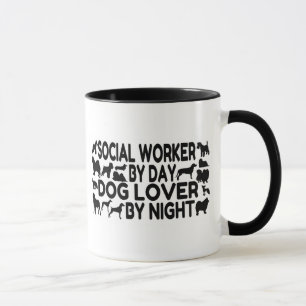 Dog Lover Sozialarbeiter Tasse