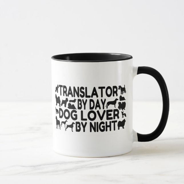 Dog Lover Translator Tasse (Rechts)