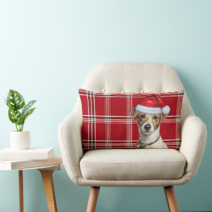 Dog Lover Weihnachts-Jack Russell und Holiday Kari Lendenkissen