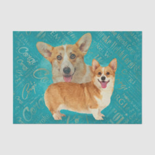 Dog Lover Welsh Corgi Dog Art Seidenpapier