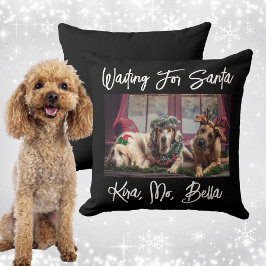 Dog Lover's Foto Weihnachten Kissen