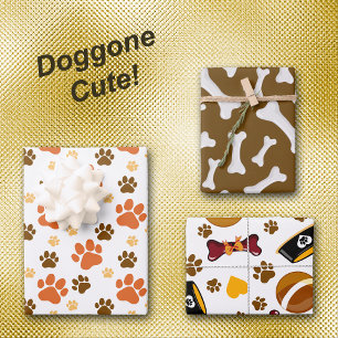 Dog Lovers Muster Geschenkpapier Set