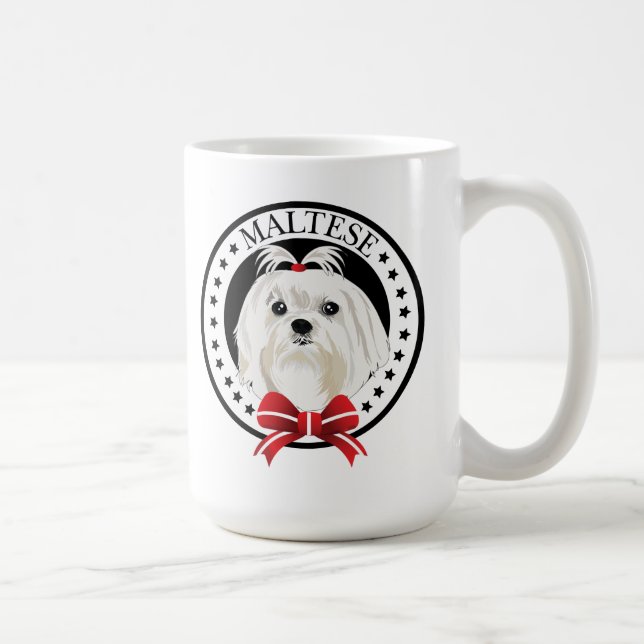 Dog Maltese Kaffeetasse (Rechts)