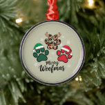 Dog Mama Christmas Merry Woofmas Hund Lover Xmas Ornament Aus Metall<br><div class="desc">Dog Mama Christmas Merry Woofmas Hund Lover Xmas</div>