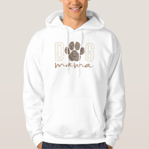 Dog Mama Leopard Paw Print - Niedliches Begleithef Hoodie