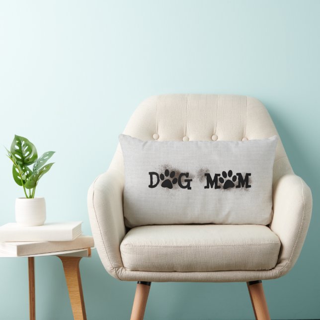 DOG-MAMA-Pawprints mit Dirt Lendenkissen (Stuhl )