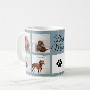 Dog-Mama PW Print 8 Fotos benutzerdefiniert Kaffeetasse