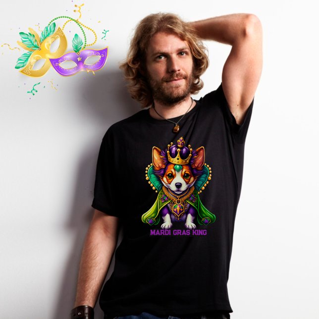 Dog Mardi Gras King T - Shirt (Von Creator hochgeladen)