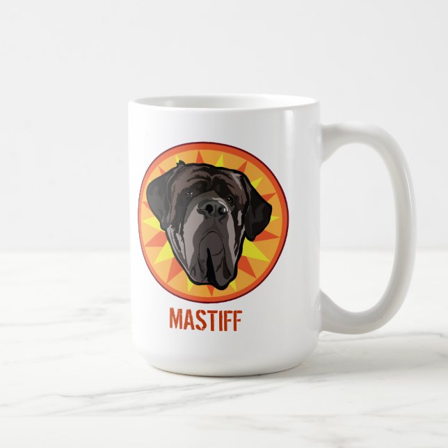 Dog Mastiff Kaffeetasse (Rechts)