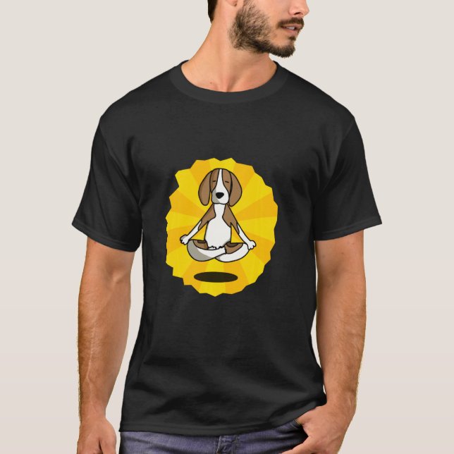 Dog Mediation Yoga Beagle Labrador Husky Sheperd T-Shirt (Vorderseite)
