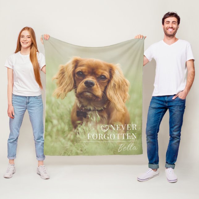 Dog Memorial Gift | Pet Loss Keepsake Fleece Blank (Beispiel)