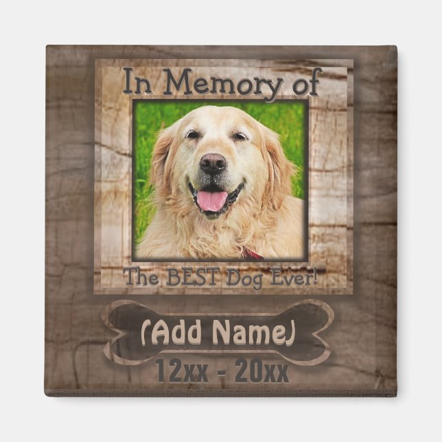 Dog Memorial Magnet (Vorne)