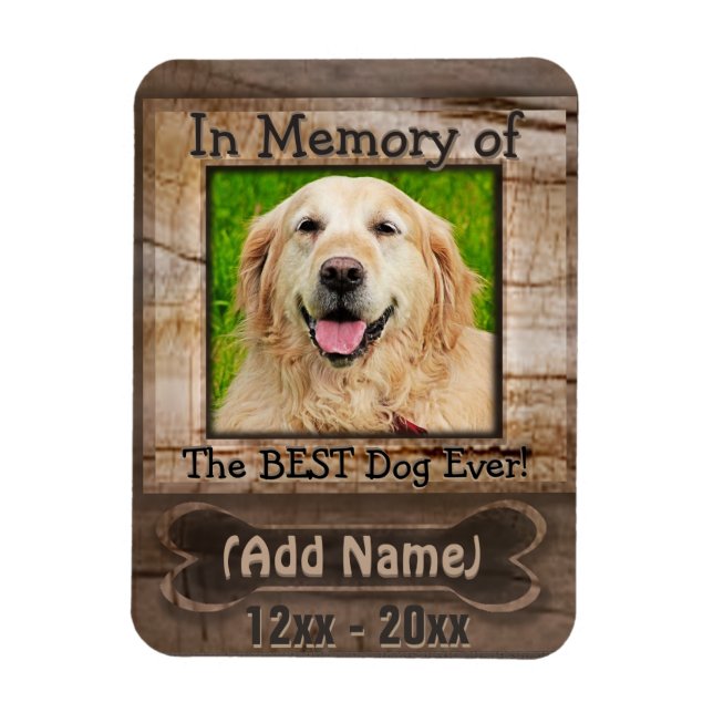 Dog Memorial Magnet (Vertikal)