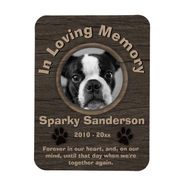 Dog Memorial Magnet (Vertikal)