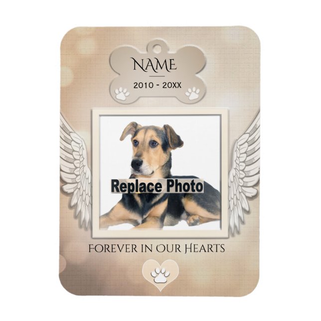 Dog Memorial Magnet (Vertikal)