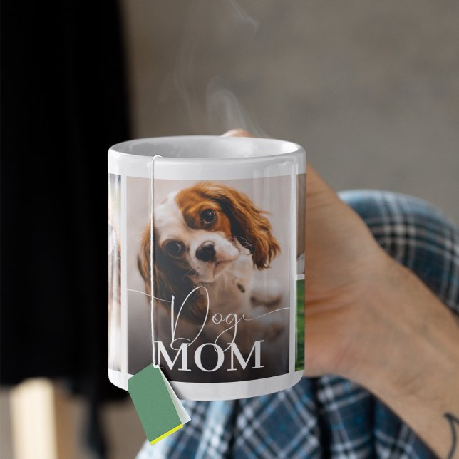 Dog Mom 5 Photo Collage Coffee Mug Kaffeetasse (Von Creator hochgeladen)