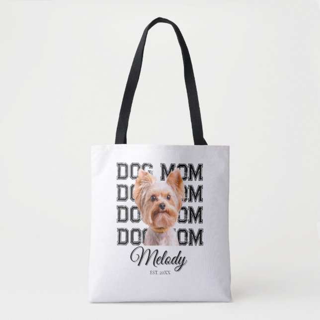 Dog Mom Custom Photo  Tasche (Vorderseite)
