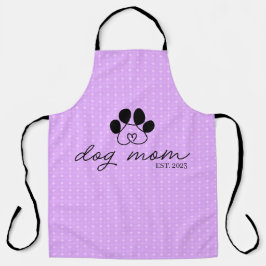 dog mom customizable schürze