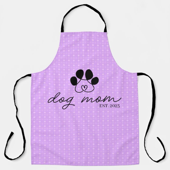 dog mom customizable schürze (Vorderseite)